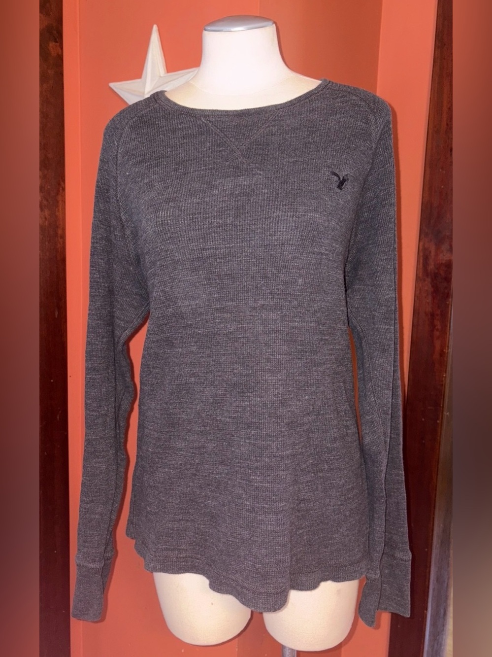 American Eagle Outfitters Men's Long Sleeve Crewneck Sweater - vintage fit